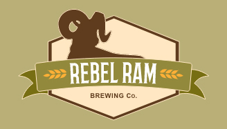 The front side of a business card for rebel ram. Done by Stephanie Reid Designs
